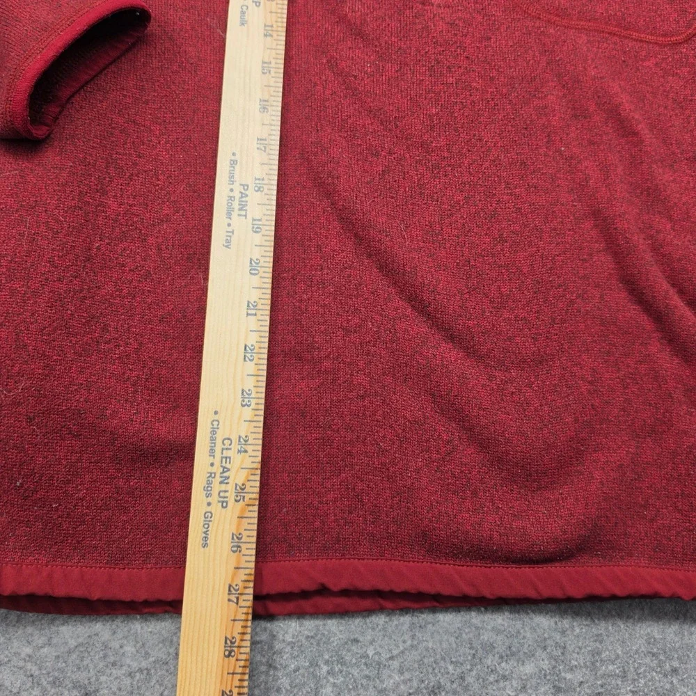 The North Face Mens Gordon Lyons 1/4 Zip Fleece Pullover Red Heather XL